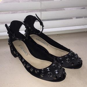 Zara Spiked Flats 6